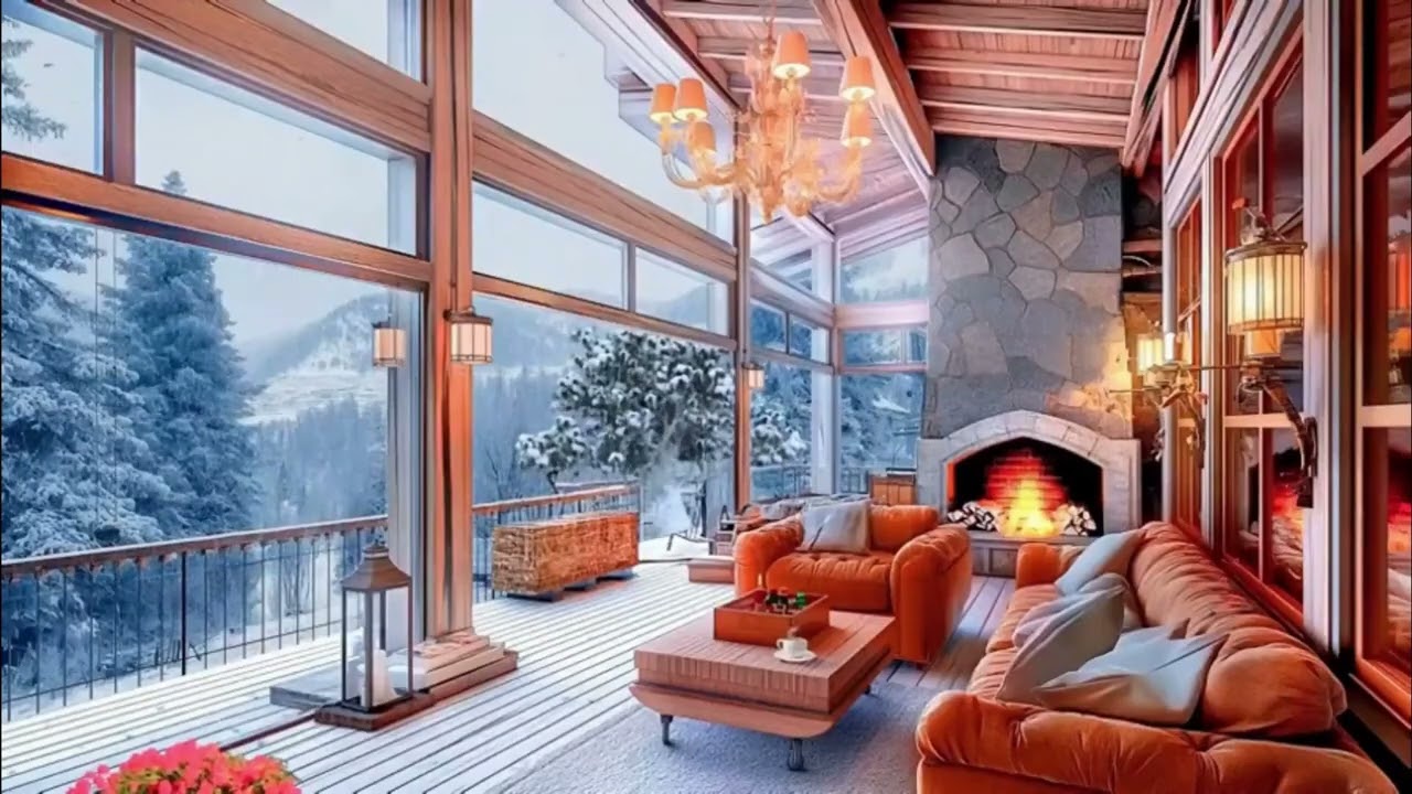 Alpine Ambience - Cozy Mountain - Soft Piano - Study &bull; Sleep &bull; Relax - Unwind
