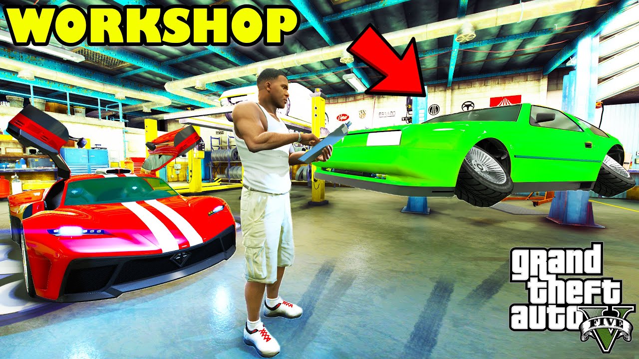 Franklin Upgrade Rare Secret Supercar in New Workshop GTA 5 | SHINCHAN and CHOP