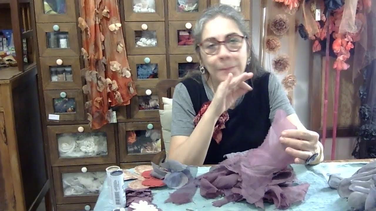 Retingir tecidos das sobras, para produzir pétalas de flores#floresartesanais#retingir#luxoartesanal