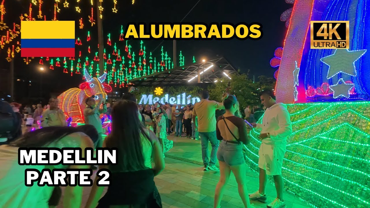 Recorrido ALUMBRADOS MEDELLÍN 2025 sobre el Río 🌟✨ (4K) | Navidad Paisa Imperdible  PARTE 2