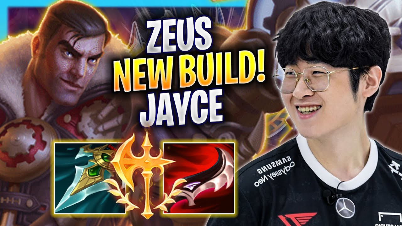 ZEUS TRIES NEW JAYCE BUILD! - T1 Zeus Plays Jayce TOP vs Gnar! | Season 2023