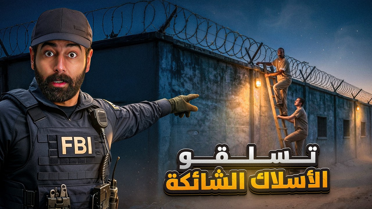 سجين أقنع صديقه يقفز فوق الأسلاك الشائكة !