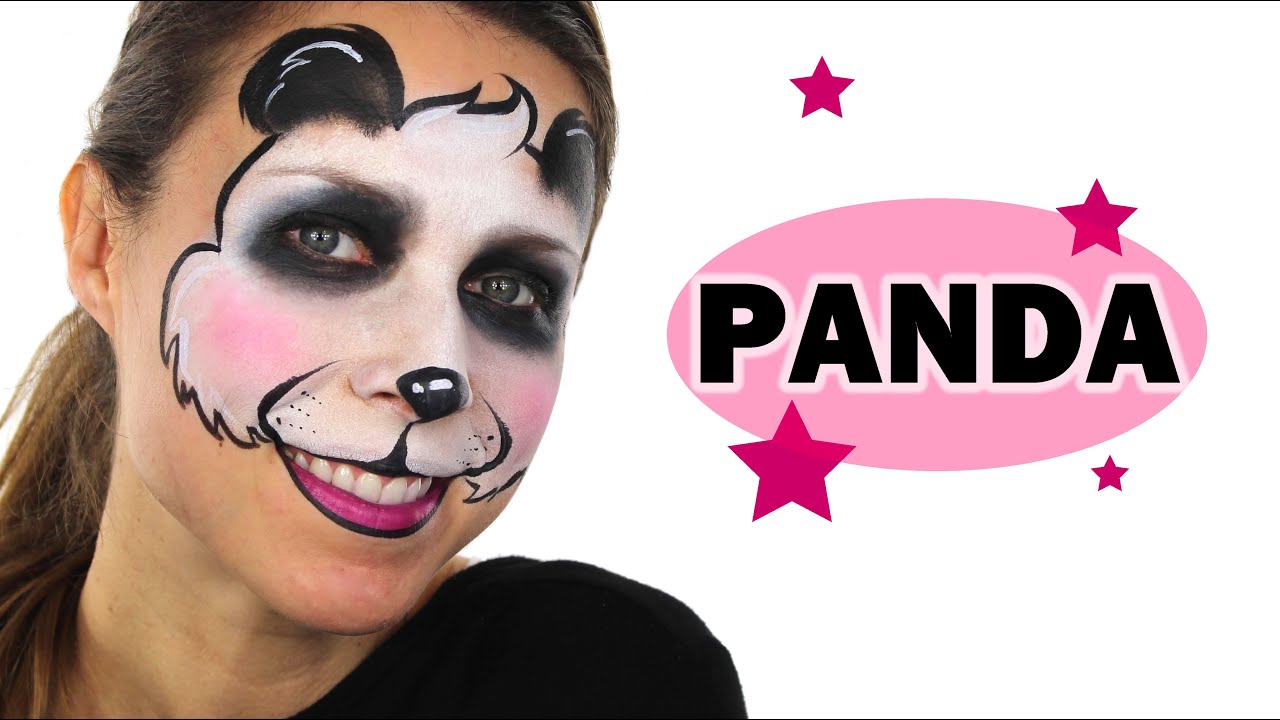 Panda Face Painting Tutorial