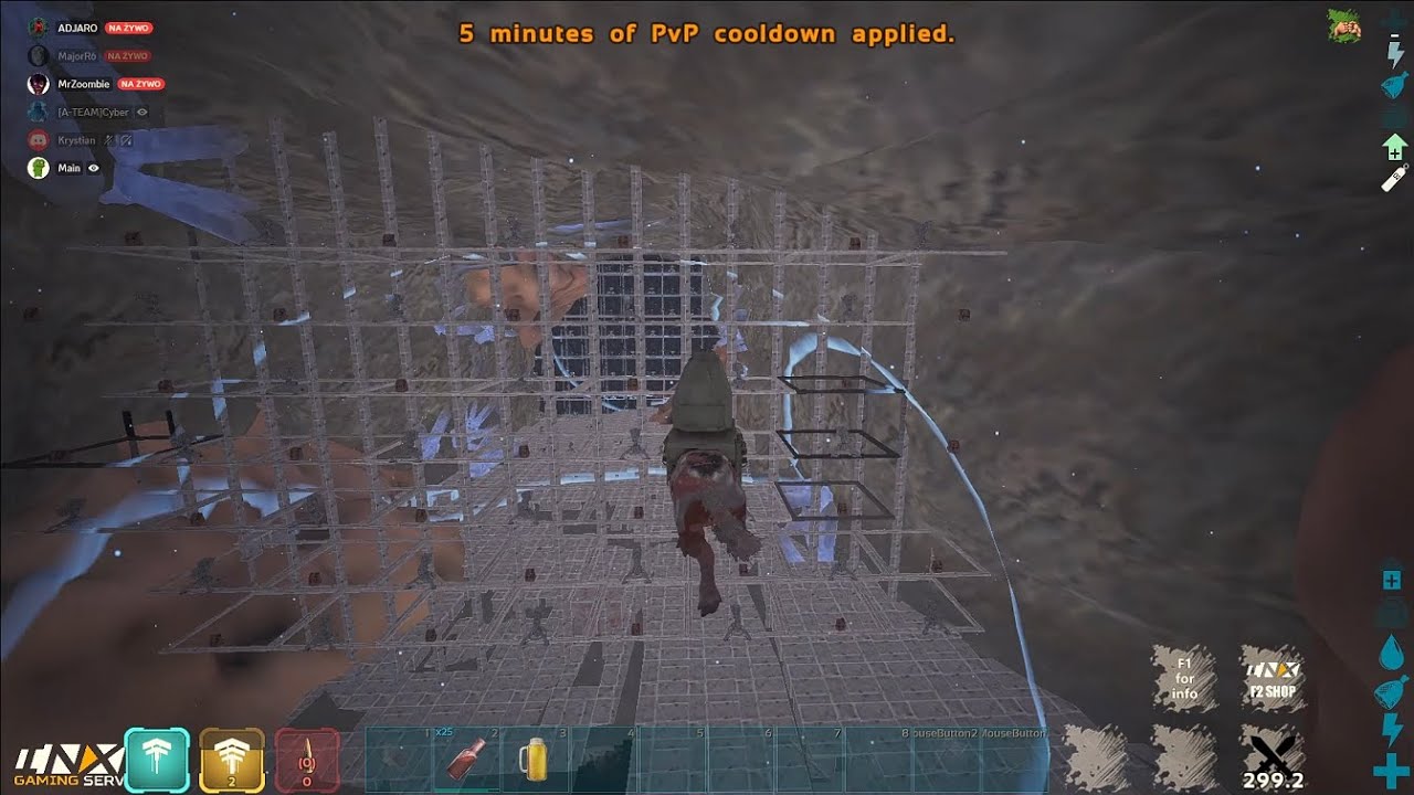 Wiping Center Mosa Cave & Rag Green Ob Cave - Rule Abusers I Ark INX PvP