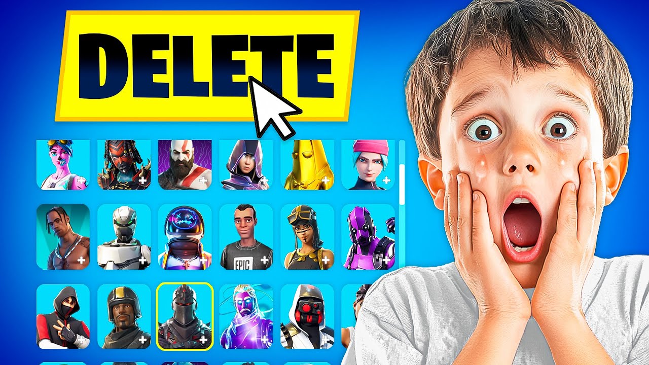 Deleting Lil Bro's Fortnite Account and Surprising Him With a New One…