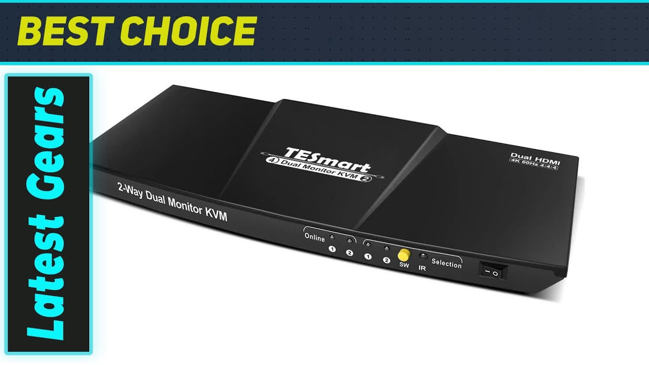Best Dual Monitor KVM? BuyTESmart HDMI DP 4K 60Hz Switch