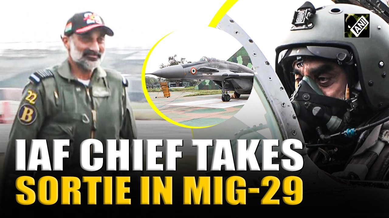 Must Watch! IAF Chief Air Chief Marshal AP Singh takes sortie in MiG-29 UPG multi-role aircraft