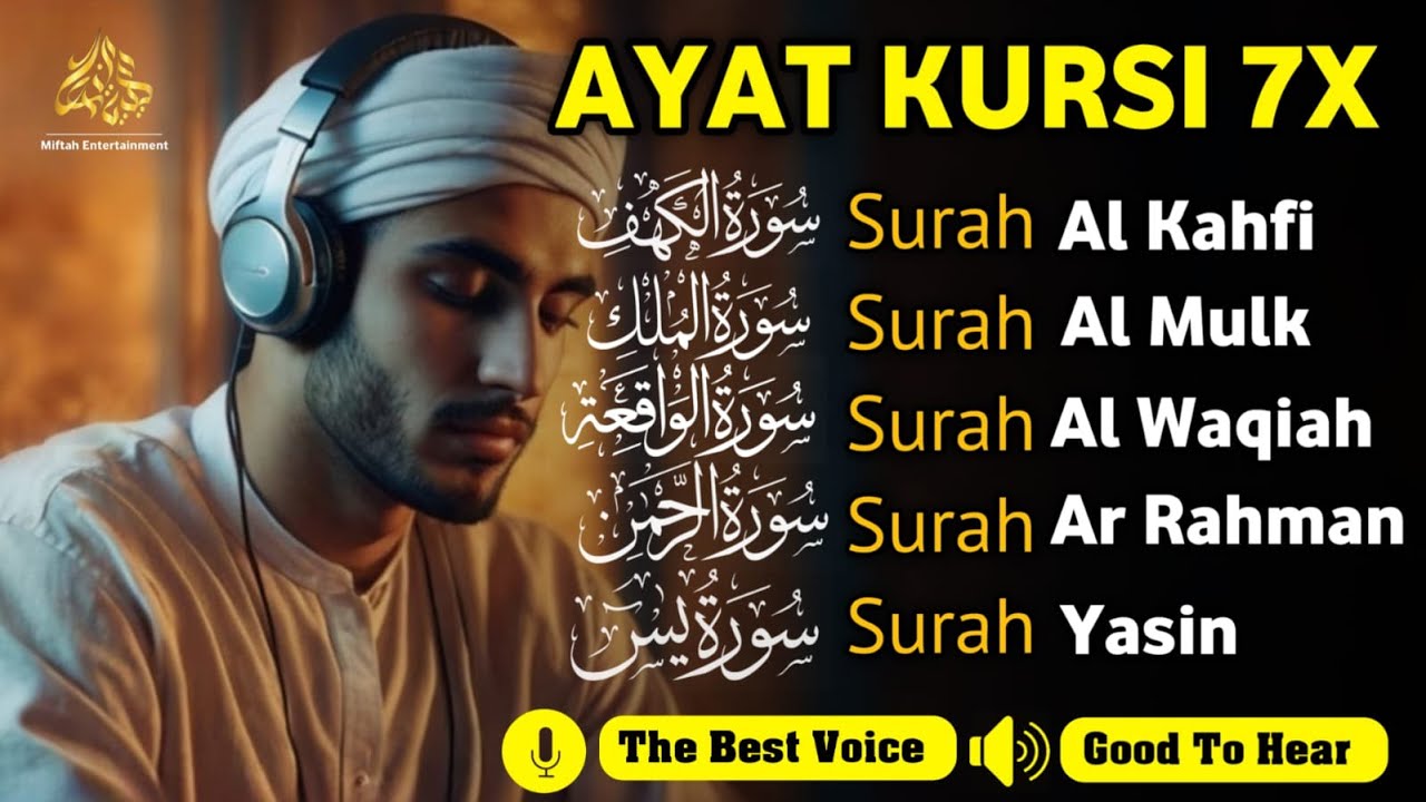 MUROTTAL MERDU Pengantar Tidur AL KAHFI, AL MULK, AR RAHMAN, YASIN, AL WAQIAH | Alaa Aqel