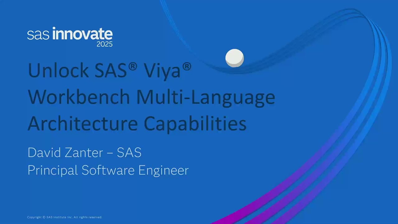 Unlock SAS Viya Workbench Multi-Language Architecture Capabilities