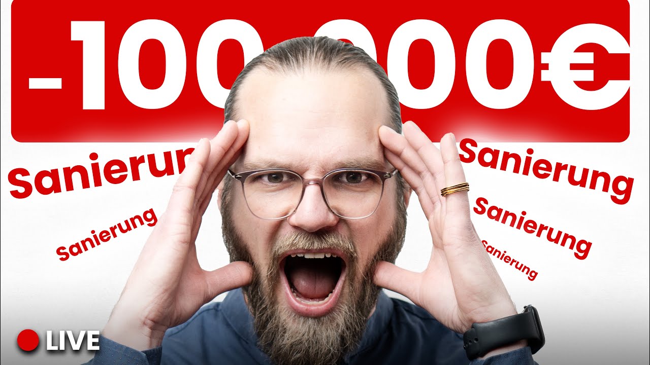 Achtung! Sanierungsfalle! Baumängel, die jetzt +100.000€ KOSTEN können (LIVESTREAM)