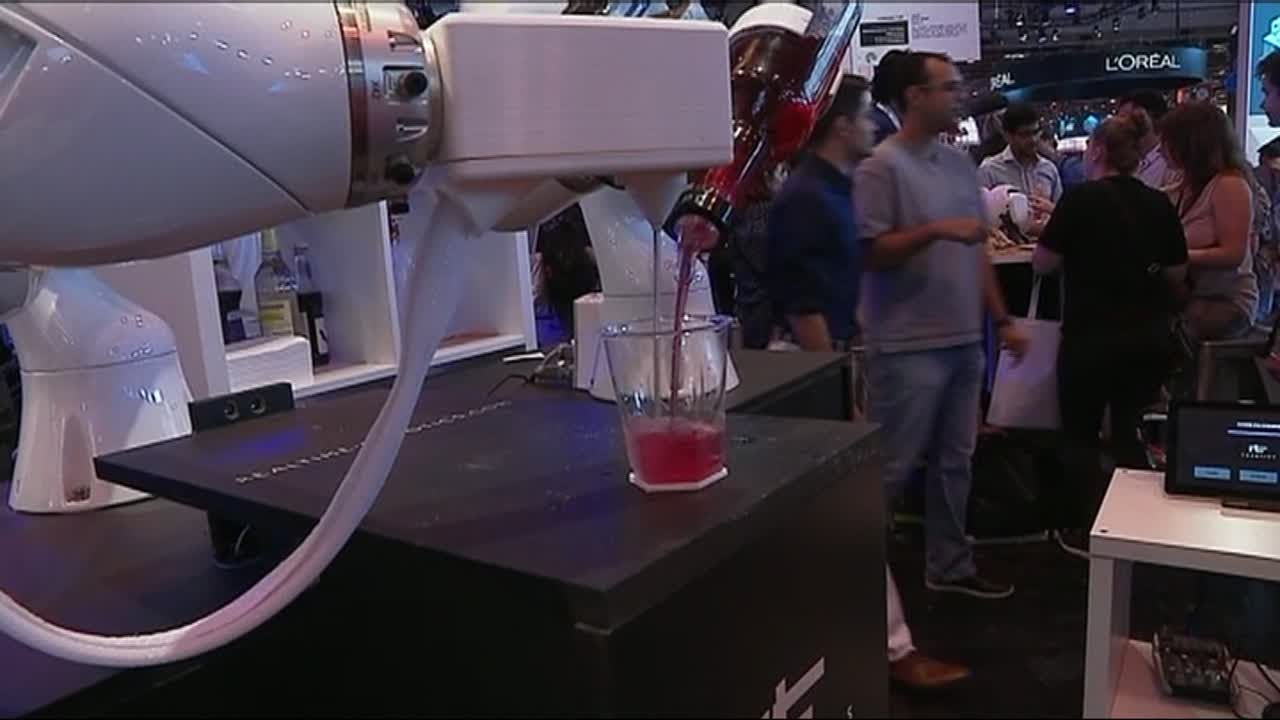 Macron visits VivaTech expo in Paris
