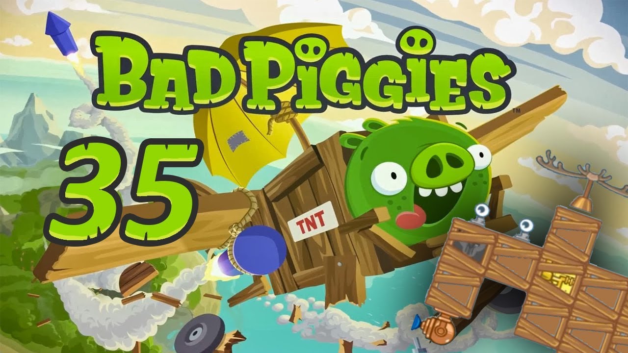 Bad Piggies - Серия 35 - Little Pig Adv: Летающий лось!