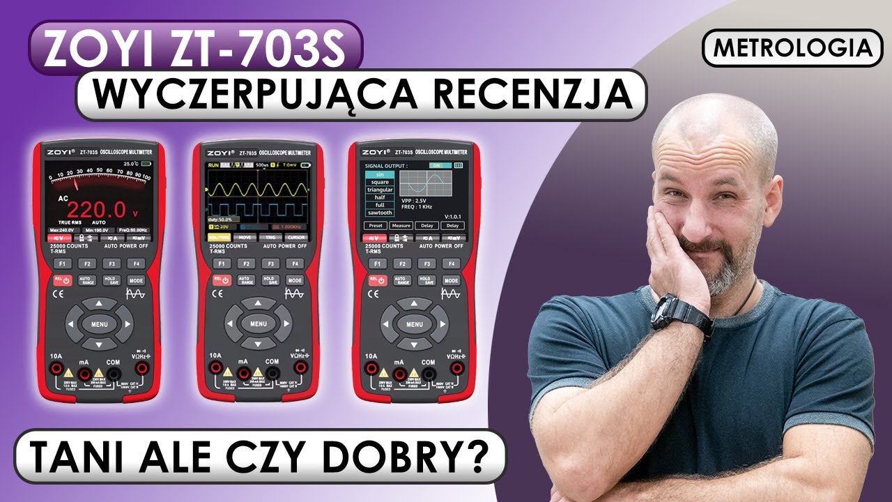 Metrologia - ZOYI ZT-703S recenzja, testy, dokładność. Czy warto kupić? Piotr Burnos.