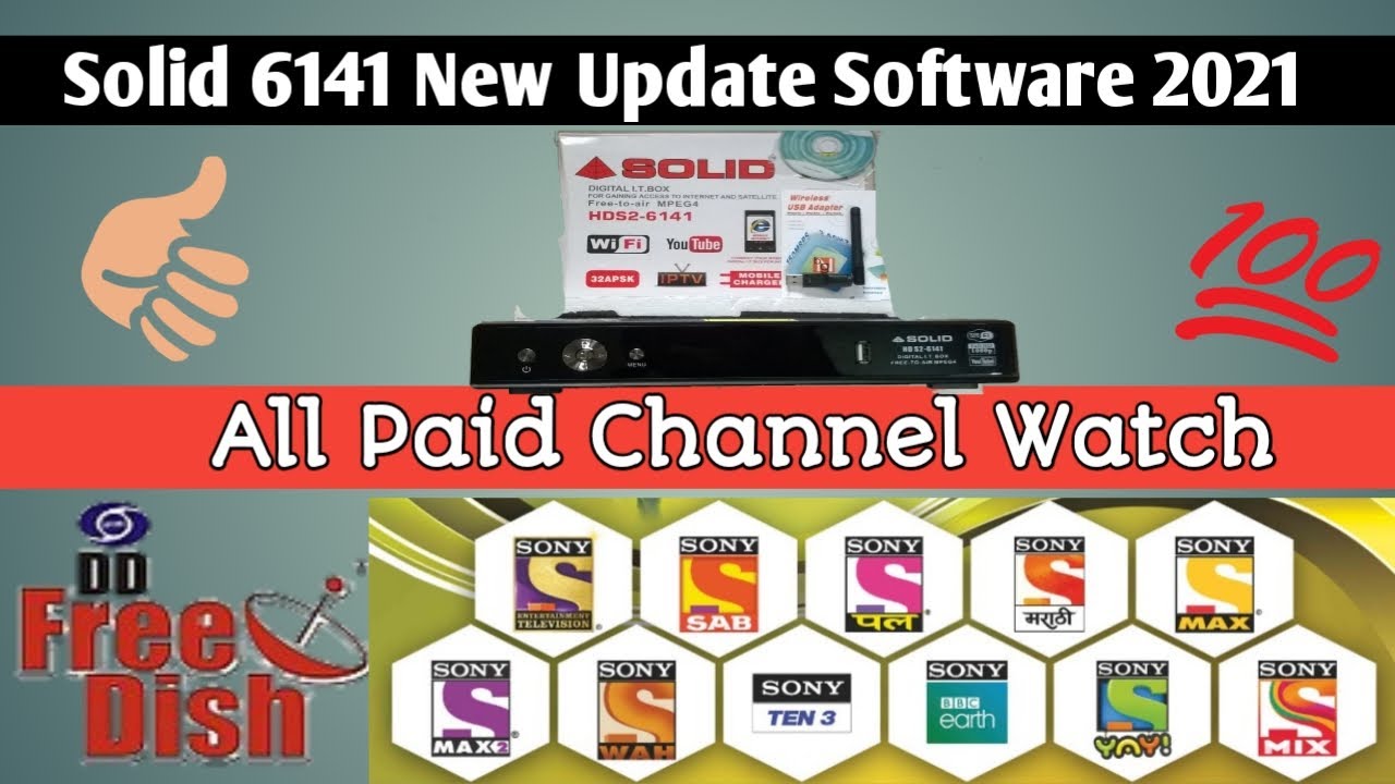 Solid 6141 New Software 2021 Update Watch Paid Channel #sdsteach solid new pro box 20121