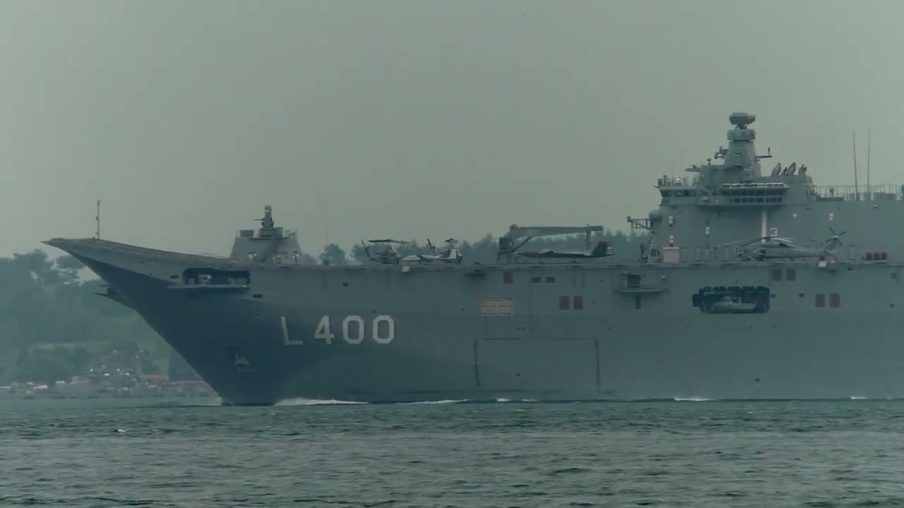 TCG Anadolu (L 400)'nun Çanakkale Boğazı Seyiri #türkiye #çanakkale #eceabat #tcganadolu #DzKK #L400