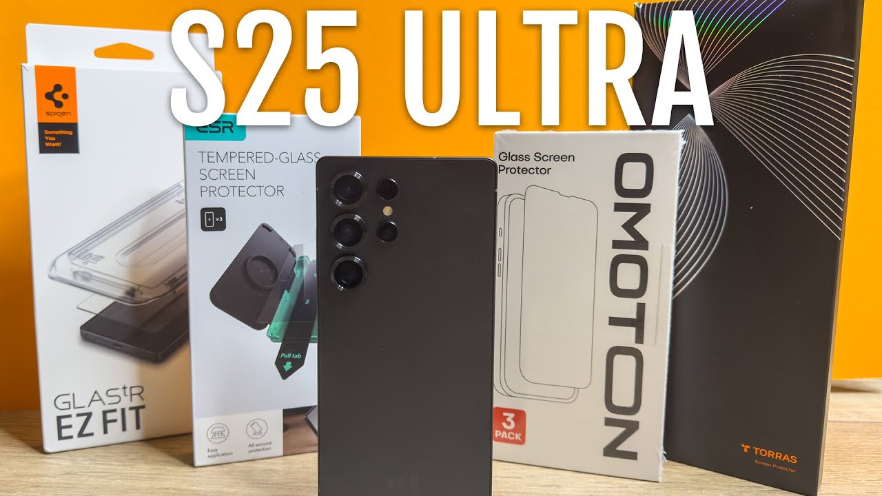 Три лучших защитных стекла для экрана | Galaxy S25 Ultra