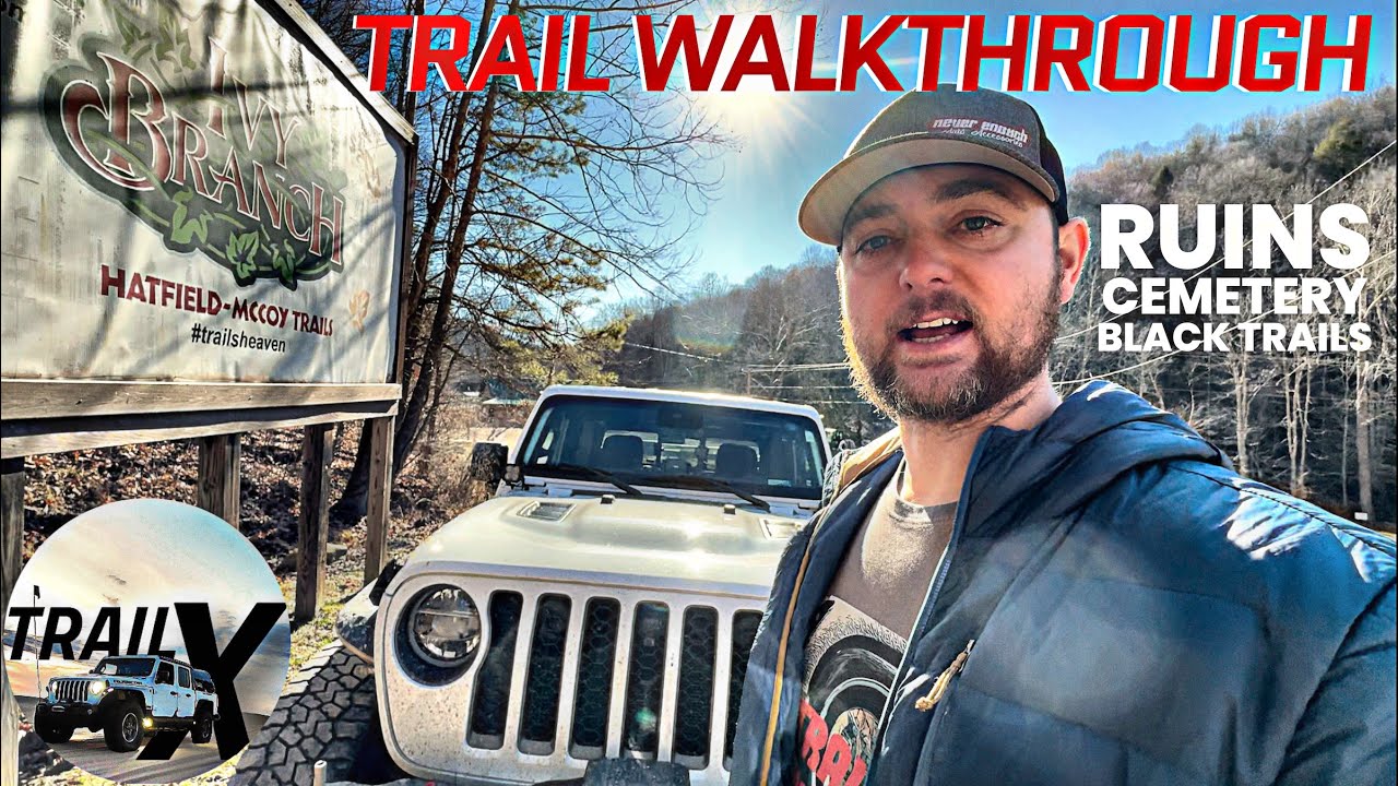 Hatfield McCoy IVY BRANCH Trail Walkthrough in my Jeep Gladiator