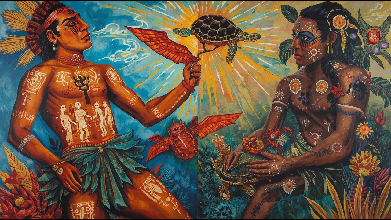 Ancient Taíno Mythology - 2 Human Beginnings: Locuo and Deminan