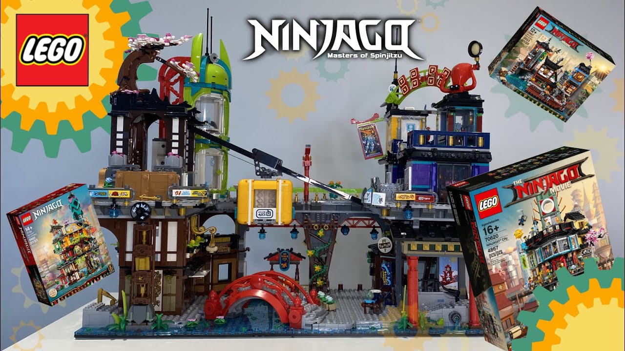Lego Ninjago City Markets Combined Layout! all combinations Modular Madness 71799 #lego #ninjago