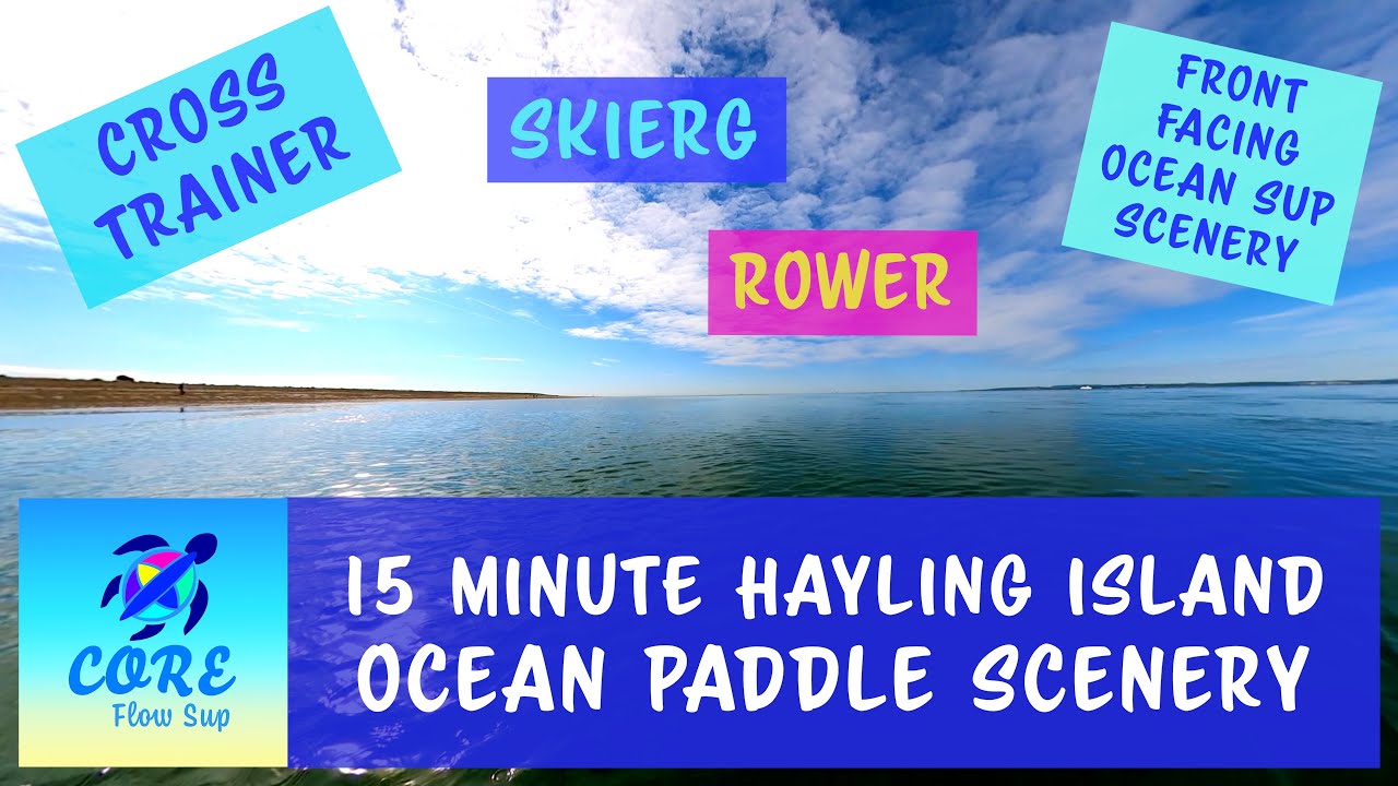 Workout Scenery Rowing Machine / Cross Trainer / Skierg Hayling Island 15 Minutes FPOV