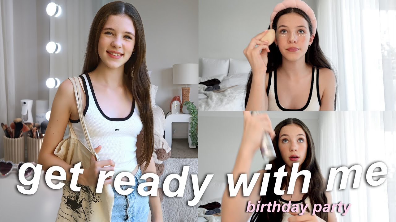 Get Ready With Me for a Birthday Party 💗  grwm Miss Charli
