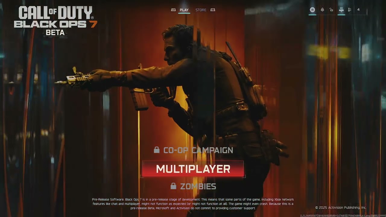 Call of Duty: Black Ops 7 (Beta) - Main Menu / Title Screen with Music