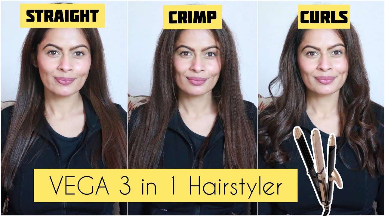 VEGA 3 in 1 Hairstyler | Straight, Crimp & Curls with 1 Tool | Budget Hair Tool | Review & Demo