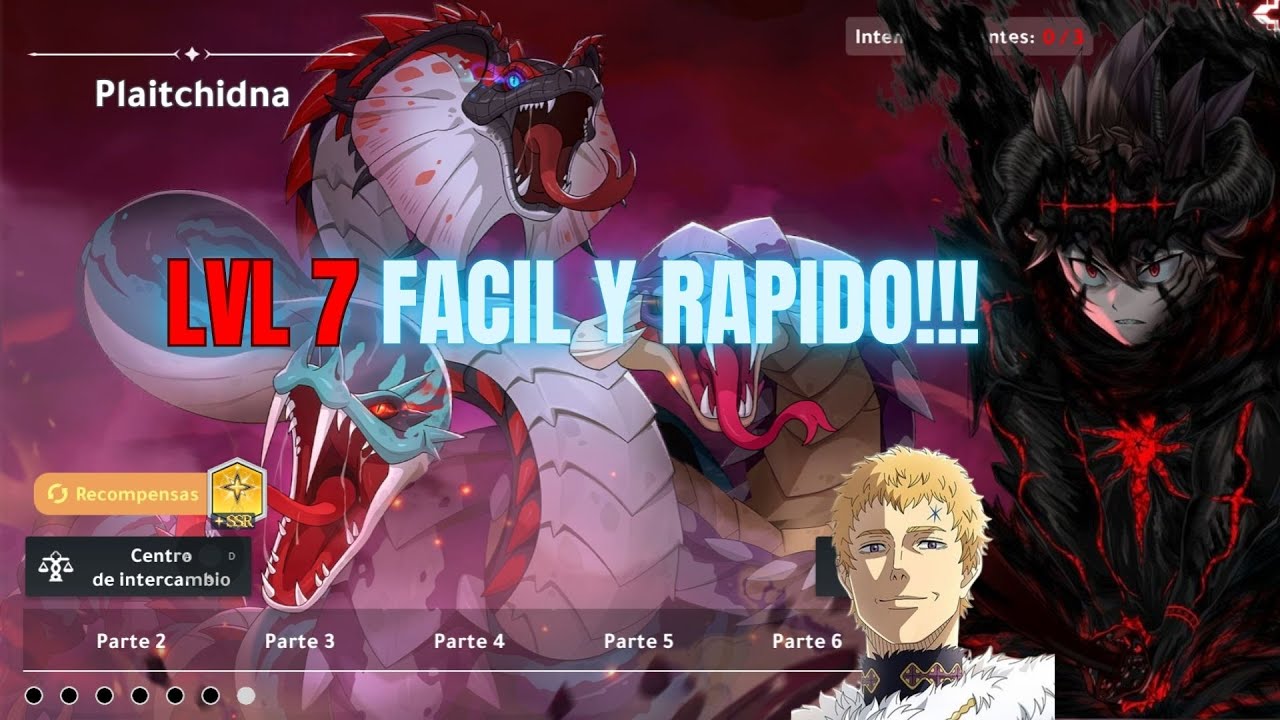 ASI TE MATAS A LA HIDRA LVL 7 EN AUTO!!! F2P | Black Clover Mobile