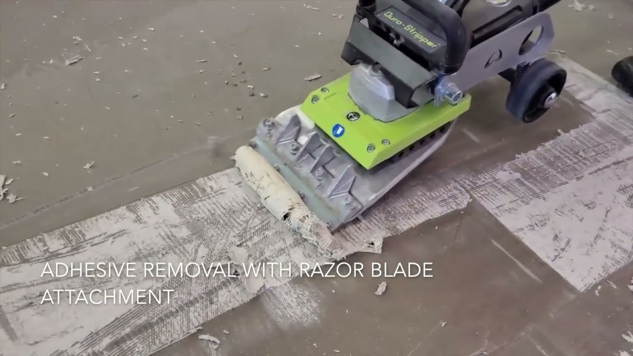 WOLFF Duro Stripper in Action: Efficiently Removing Adhesive Residue