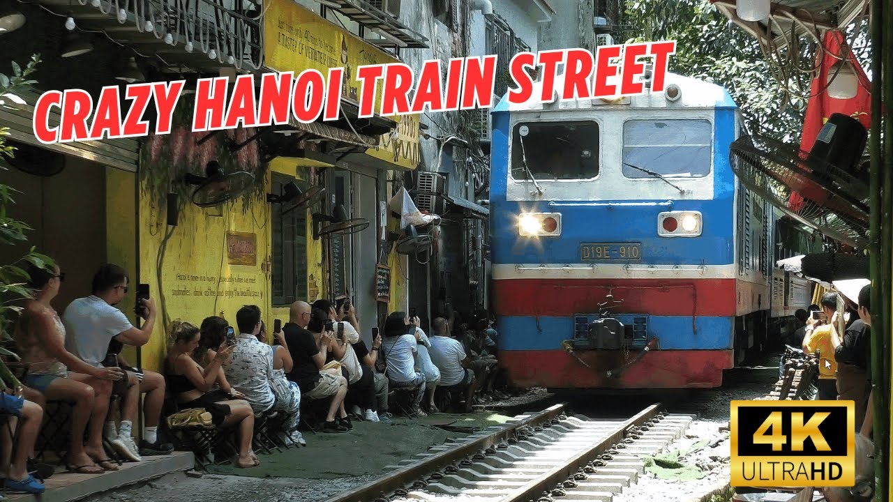 The Most Beautiful Train Rides in Vietnam Ep. 22 : Vietnam’s Dangerous Train Street | HaNoi Railways