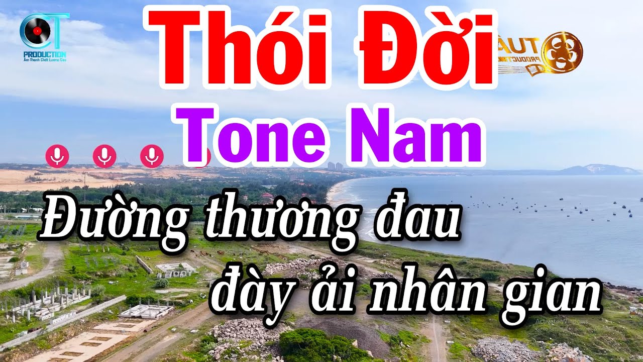 Karaoke Thói Đời Tone Nam Nhạc Sống Rumba Dễ Hát Tuấn Cò