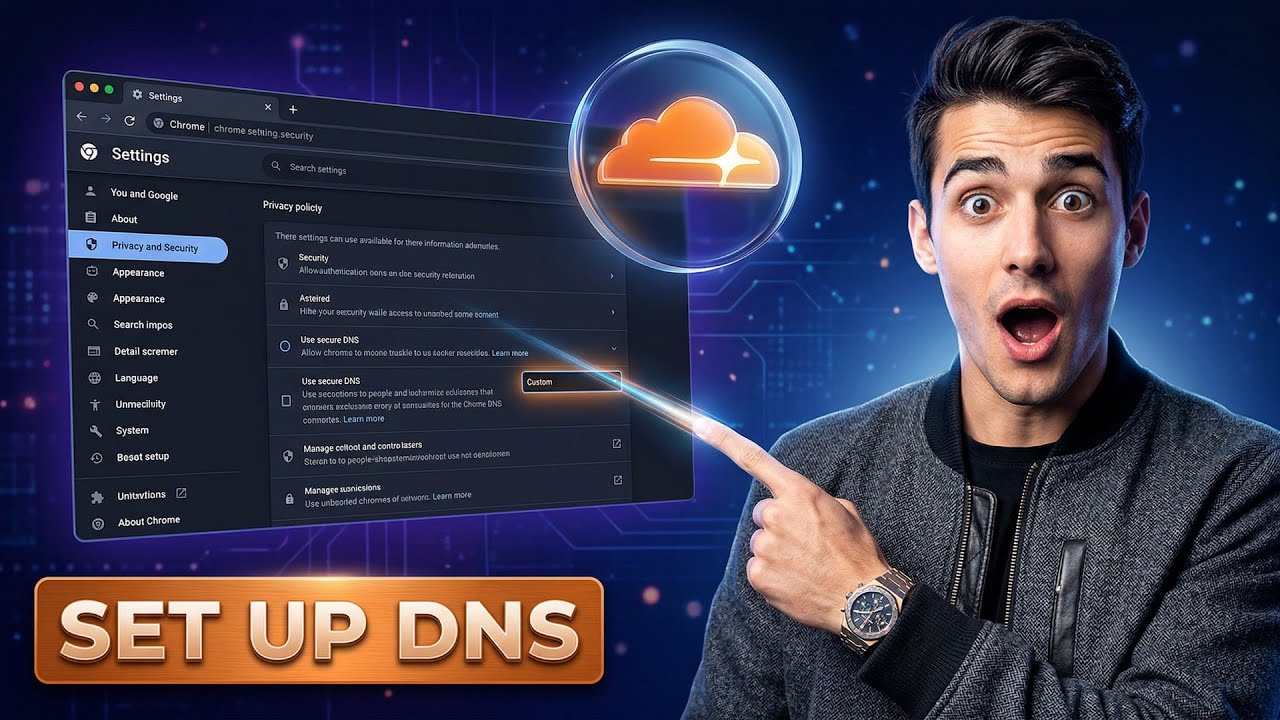 Как использовать DNS Cloudflare в Google Chrome (самый простой способ) (руководство 2026 года)