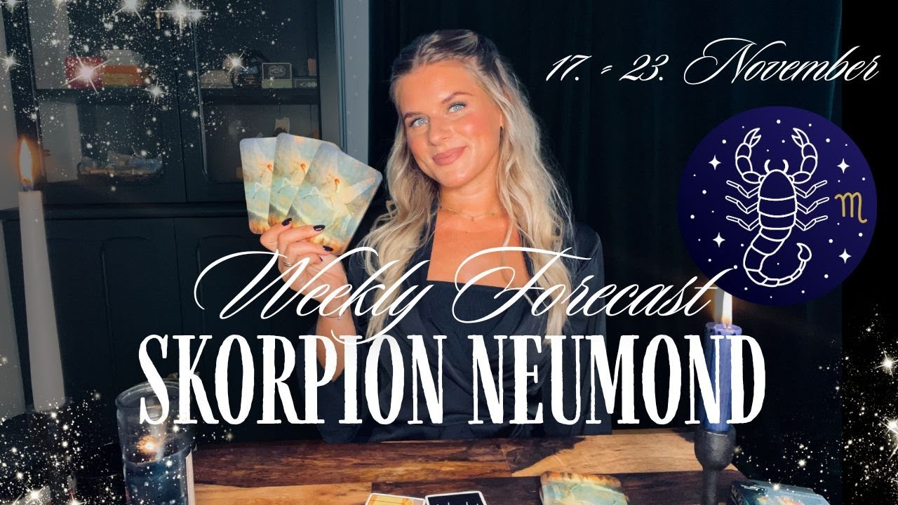 Skorpion Neumond - eine karmische Woche ✨🌑  LASS DEN REINIGUNGS PROZESS ZU !!!