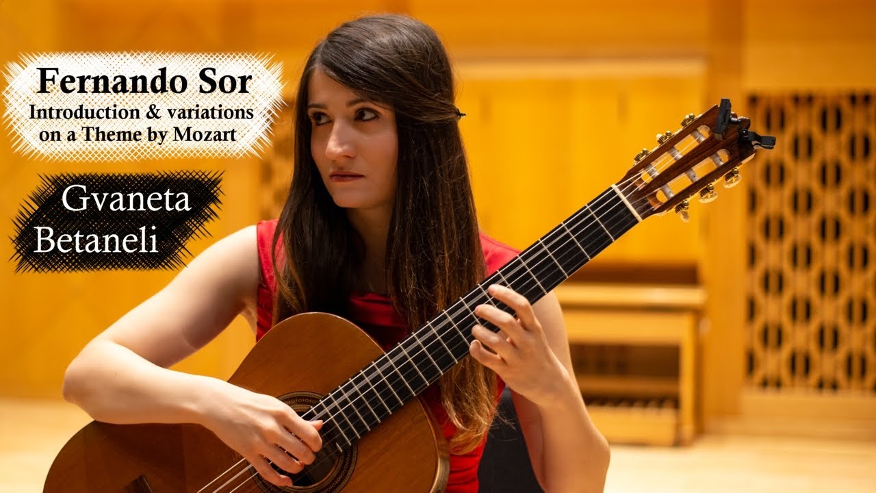 Gvaneta Betaneli plays F. Sor - Introduction & variations on a Theme by Mozart #guitar #music
