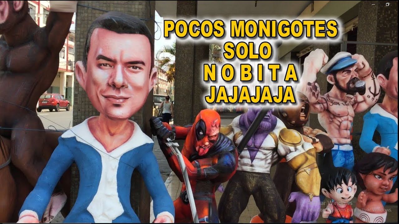 Pocos MONIGOTES ó AÑOS VIEJOS en la calle 6 DE MARZO Guayaquil 2024