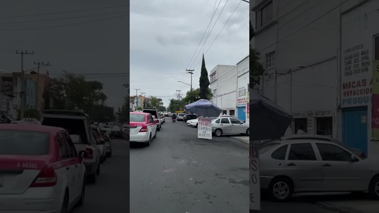 Colonia Peralvillo, lugar de nacos, que se estacionan en tercera fila en Calle de seis carriles