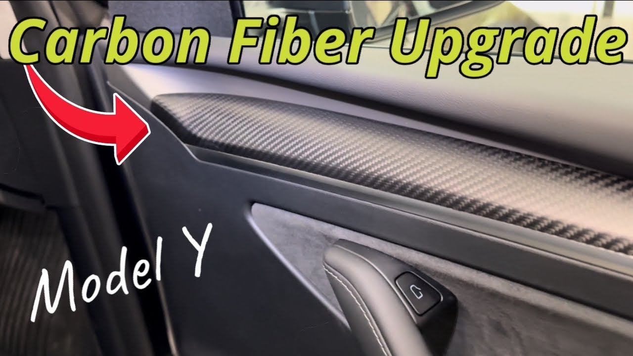 Tesla model Y Carbon Fiber Interior Trim Upgrad From Tlyard