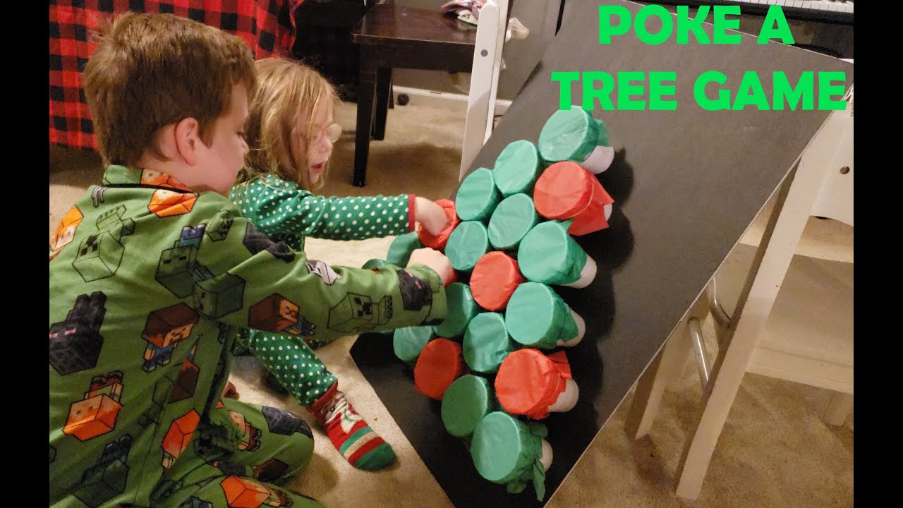 How to Make Poke a Tree Game | CHRISTMAS DIYS | DOLLAR TREE CHRISTMAS DIYS Crafts | Christmas Games