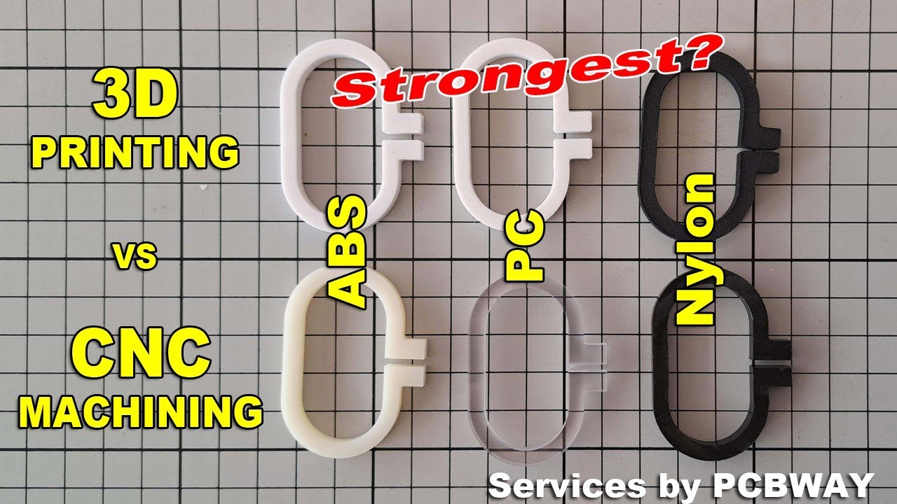 CNC vs 3D printing (ABS, PolyCarbonate, Nylon) - Which one is stronger?  Services by PCBWAY
