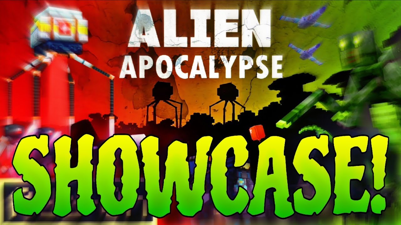 Minecraft: ALIEN APOCALYPSE ADD-ON (NEW MOBS, VEHICLES, BLASTERS & MORE!) - Marketplace Showcase