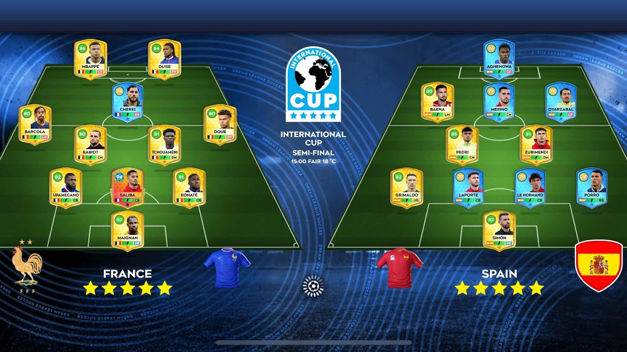 DLS 26 | France vs Spain | World Cup | Dream League Soccer 2026 Gameplay…