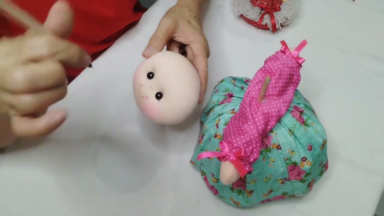 Artesanato com fuxicos peso de porta fácil para iniciante