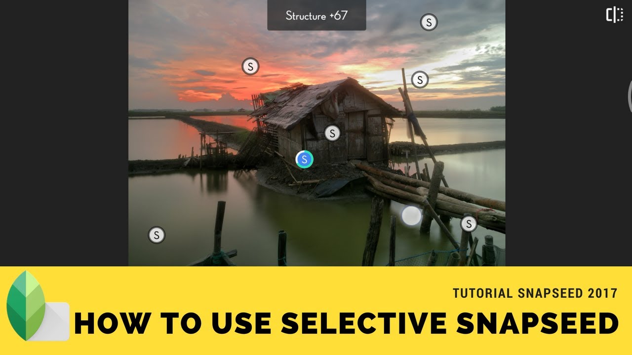 How to use selective tool with snapseed