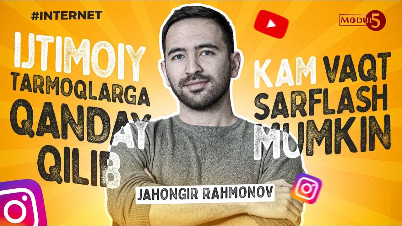 Qanday qilib internetda kamroq vaqt sarflash uchun miyani sozlash kerak? | Jaxongir Raxmonov