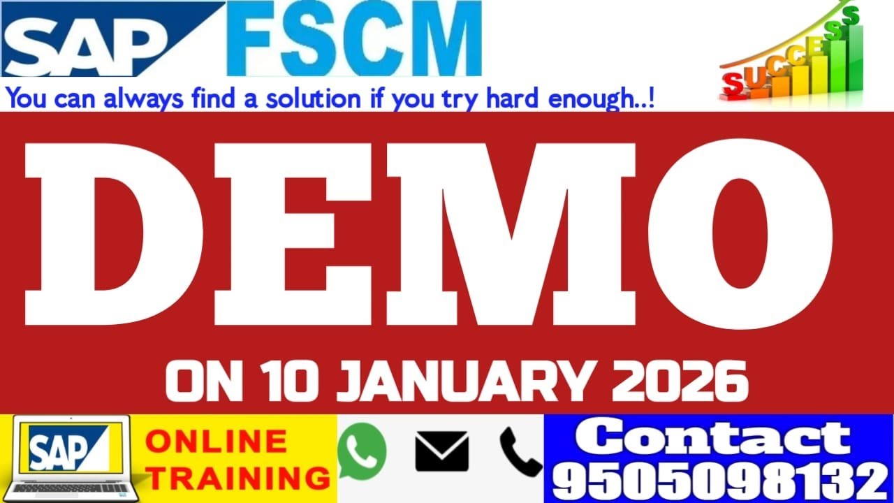 SAP S4HANA FSCM TREASURY AND RISK MANAGEMENT DEMO FOR NEW REGULER BATCH