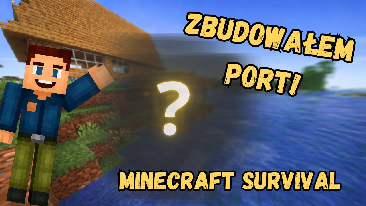 Zbudowałem PORT | Mam nowego MIESZKAŃCA! | Minecraft Survival Odc.9
