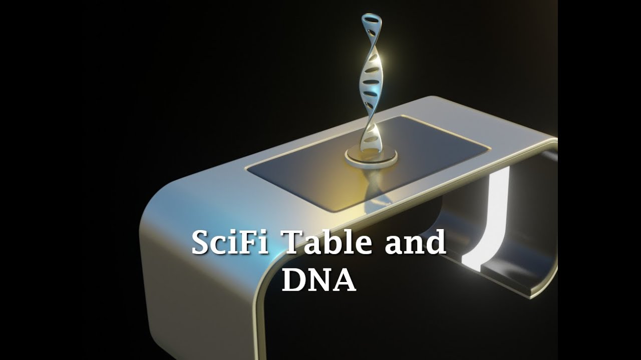 Blender 2.8: Modeling a SciFi Table and DNA