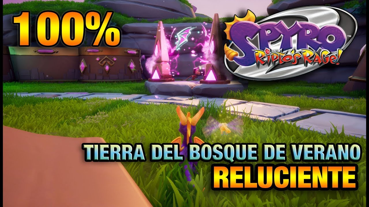 SPYRO 2 | 100% y TROFEOS de RELUCIENTE | TIERRA DEL BOSQUE DE VERANO | GEMAS, ORBES, TALISMANES