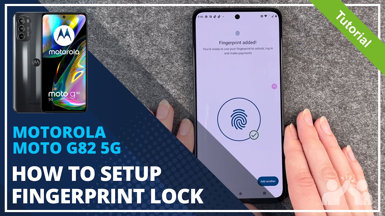 Motorola moto g82 5G - How to set up Fingerprint &bull; 📱 &bull; 👆🏼 &bull; 🔐 &bull; Tutorial