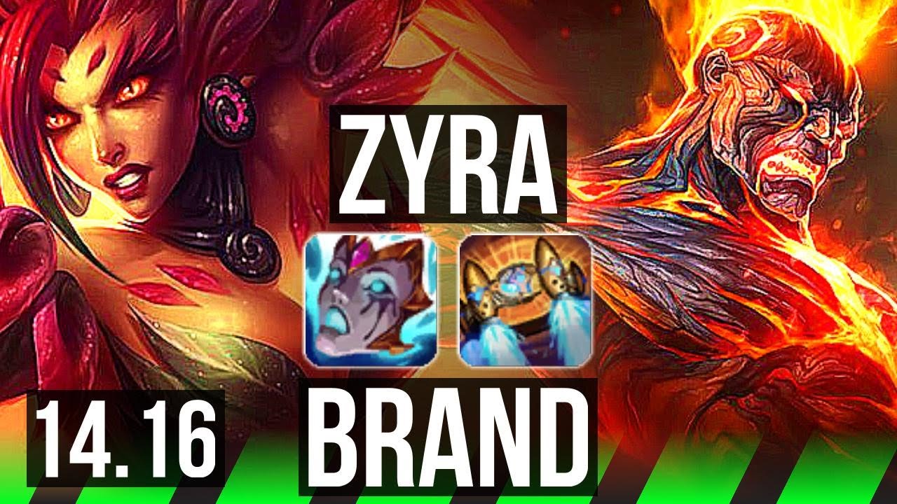 ZYRA vs BRAND (JGL) | 7/0/9, 72% winrate, Godlike | EUW Grandmaster | 14.16